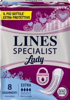 Pannolone sagomato lines specialist extra 8 pezzi