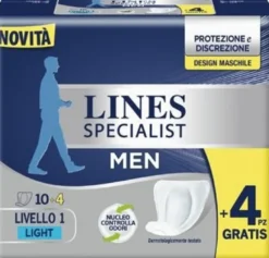 Pannoloni lines specialist men livello 1 14 pezzi