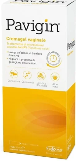 Pavigin cremagel vaginale 30 ml con 6 cannule vaginali monouso