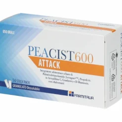 Peacist 600 Attack Integratore per Infezioni Vie Urinarie 14 Bustine