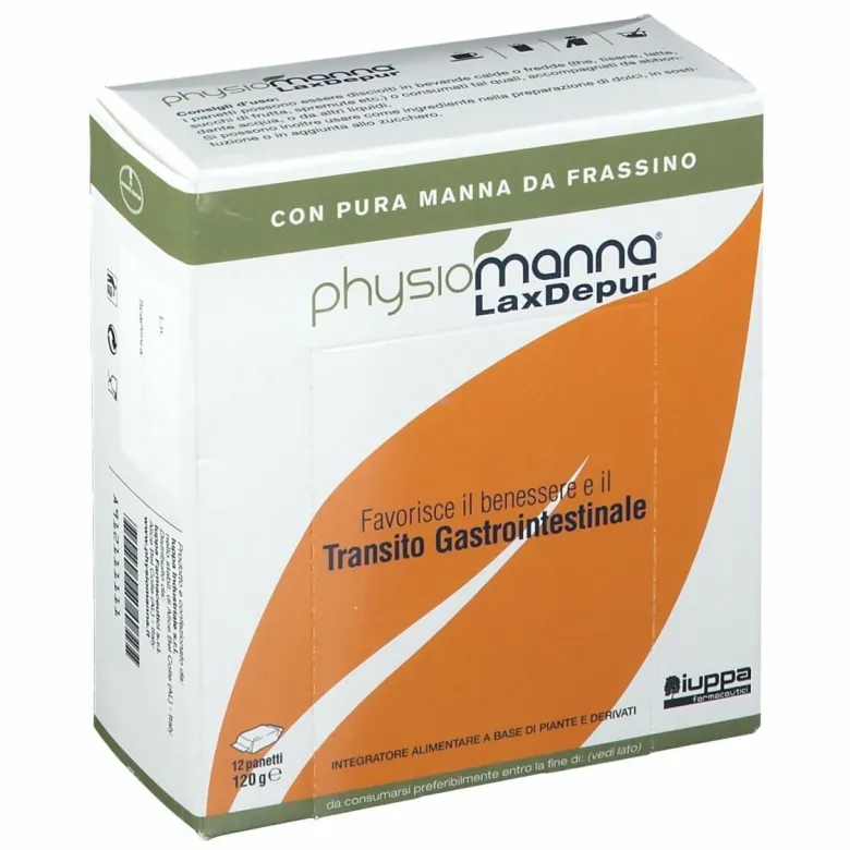 Physiomanna lax depur mannite 12 pezzi