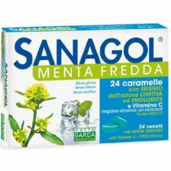 Phyto Garda Sanagol Azione Emolliente Menta Fredda 24 Caramelle