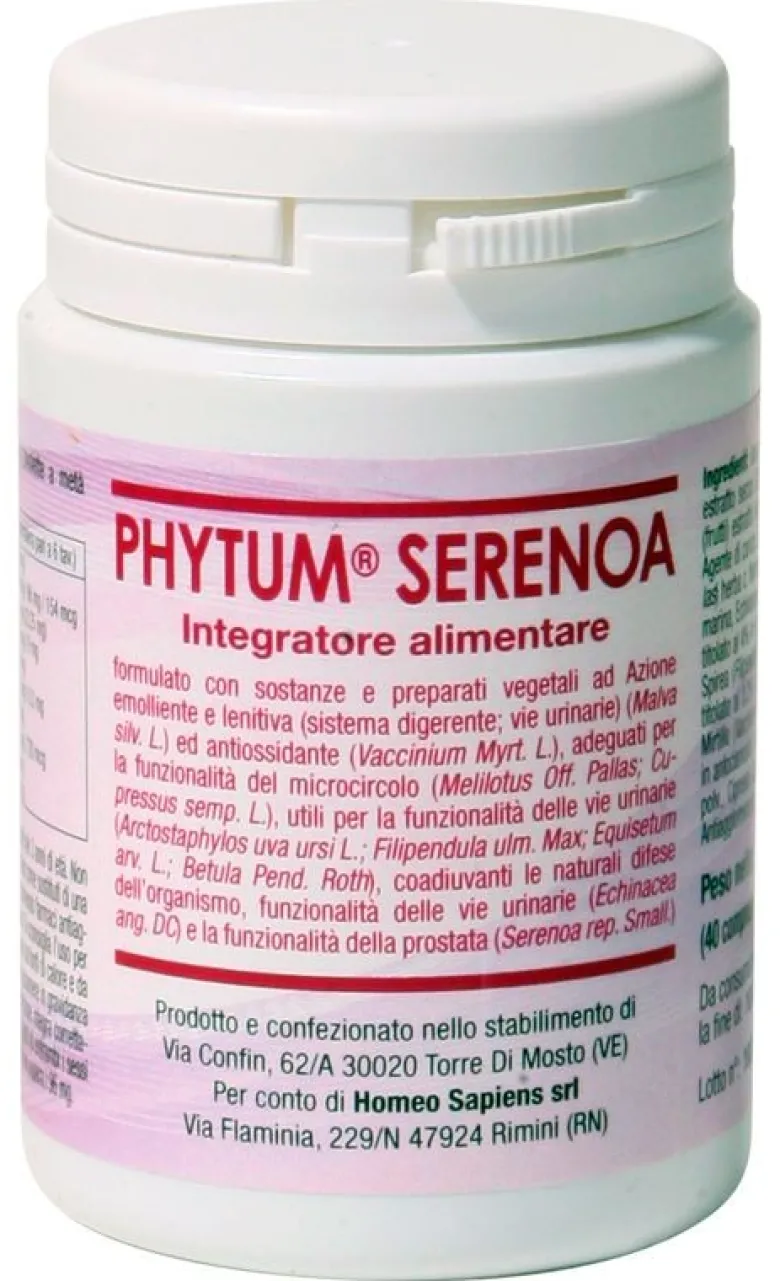 Phytum serenoa 40 compresse