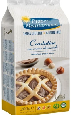 Piaceri mediterranei crostatina con crema di nocciola 4 x 50g