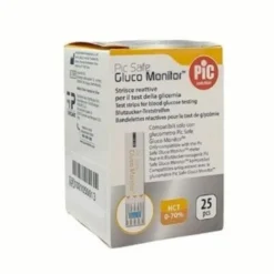 PicSafe Gluco Monitor Strisce Reattive Test Glicemia 25 Strisce