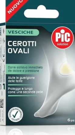 Pic solution cerotti ovali per vesciche 44x69mm 6 pezzi