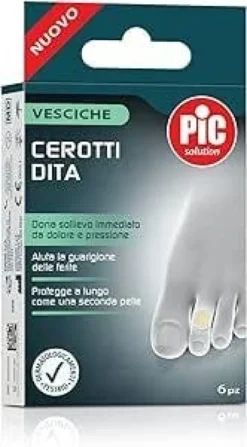 Pic solution cerotti per vesciche piccoli per dita 6 pezzi 18x61mm