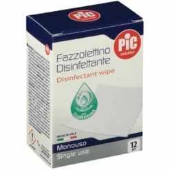 Pic solution fazzolettini disinfettanti 12 pezzi