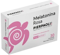 Pierpaoli Melatonina Rosa Integratore Per Sonno e Rilassamento 30 Compresse