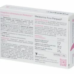 Pierpaoli Melatonina Rosa Integratore Per Sonno e Rilassamento 30 Compresse
