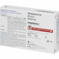Pierpaoli Melatonina Zinco Selenio Integratore Sonno 30 Compresse