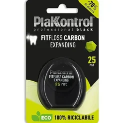 Plakkontrol fit floss carbon expanding filo interdentale 25metri