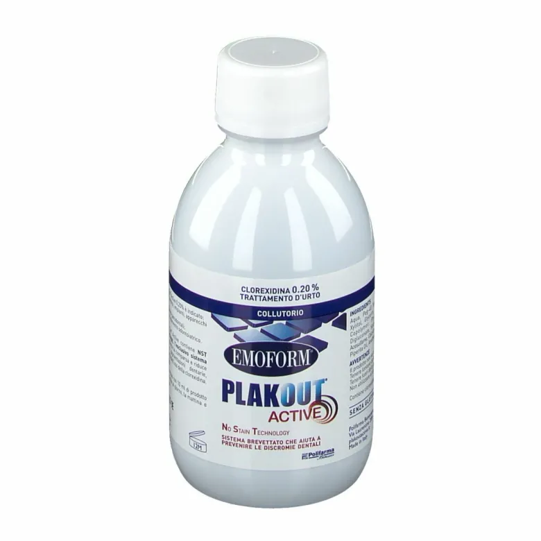 PlakOut Active Collutorio Clorexidina 0,20% 150 ml
