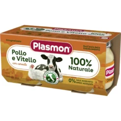 Plasmon omogeneizzato vitello pollo 80 g x 2 pezzi