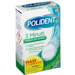 Polident 3 Minuti Pulizia Protesi e Dentiere 66 Compresse