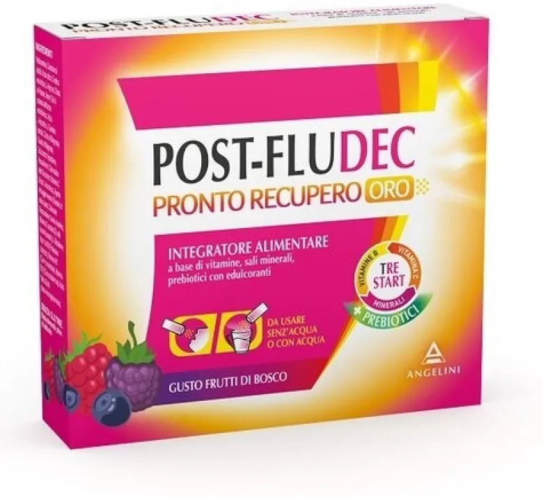 Postfludec frutti di bosco pronto recupero oro 12 bustine