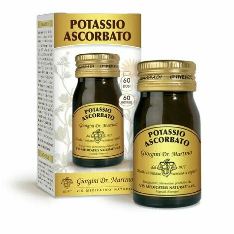 Potassio Ascorbato per Stress e Affaticamento 60 Pastiglie
