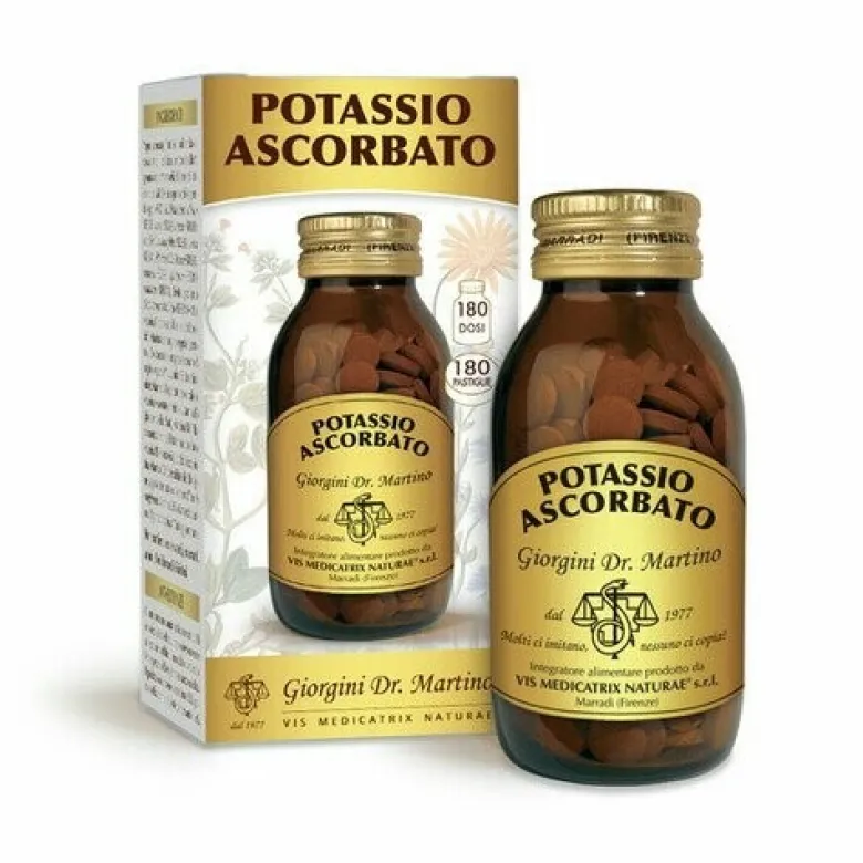 Potassio Ascorbato per Stress e Affaticamento 180 Pastiglie