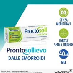 Proctosoll Allevia Gel per la Prevenzione e Cura della Sindrome Emorroidaria 40 ml