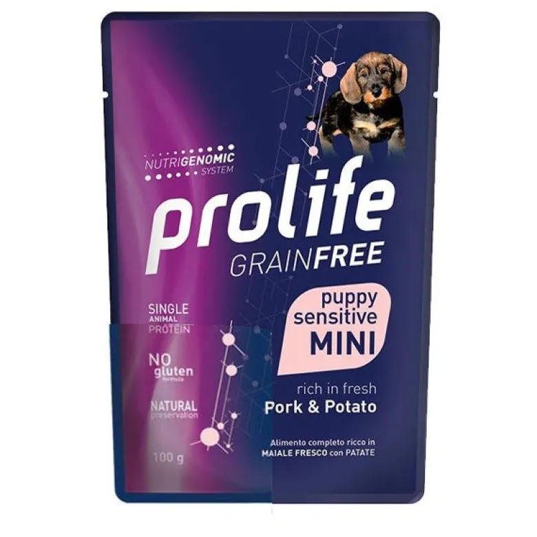 Prolife Dog Grain Free Puppy Pork&potato Mini Busta 100 g