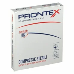 Prontex garza compressa 12/8 10x10cm 100 pezzi