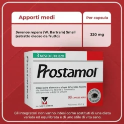 Prostamol Integratore Prostata e Vie Urinarie 90 Capsule