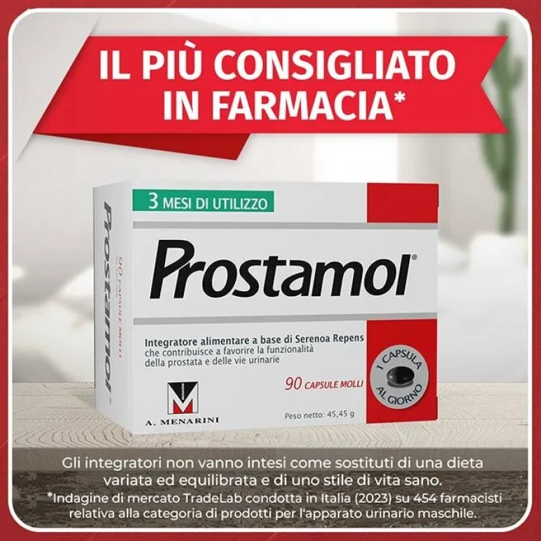 Prostamol Integratore Prostata e Vie Urinarie 90 Capsule
