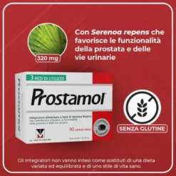 Prostamol Integratore Prostata e Vie Urinarie 90 Capsule