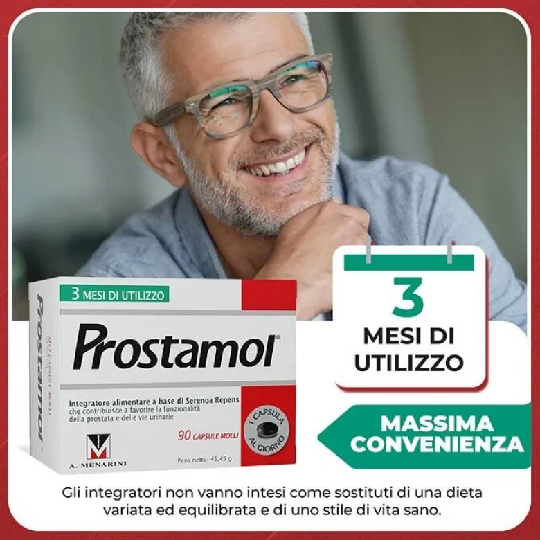 Prostamol Integratore Prostata e Vie Urinarie 90 Capsule