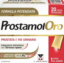Prostamol Oro Integratore Prostata e Vie Urinarie 20 Stick Orosolubili