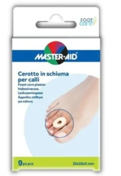 Protezione master-aid in schiuma per calli spessore 3 mm 9 pezzi