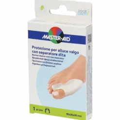 Protezione master-aid per alluce valgo con separatore dita integrato 1 pezzo