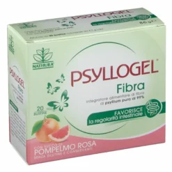 Psyllogel Fibra Integratore Intestinale Gusto Pompelmo Rosa Senza Zucchero 20 Bustine
