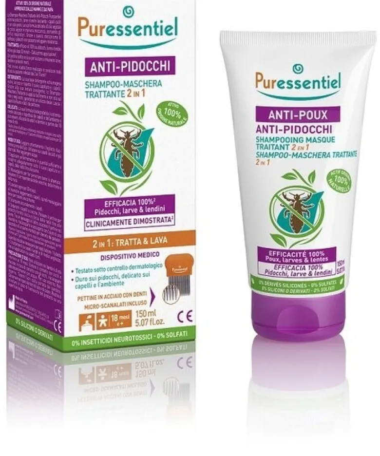Puressentiel shampoo trattante anti-pidocchi 150 ml