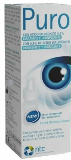 Puro gocce oculari acido ialuronico 0,2% 10ml