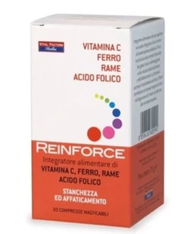 Reinforce ferro + vitamina c + rame + acido folico
