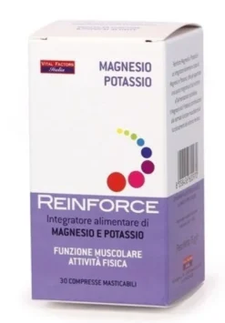Reinforce magnesio + potassio 30 compresse masticabili