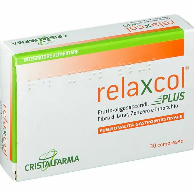 Relaxcol Plus Integratore Funzioanlità Gastrointestinale 30 Compresse