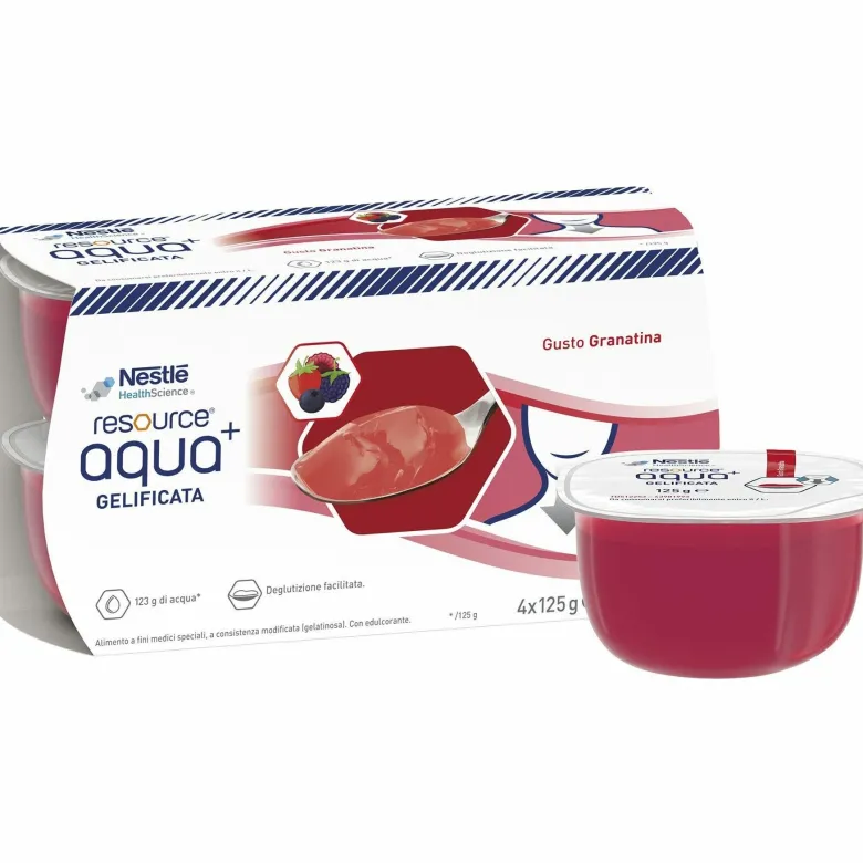 Resource aqua acqua gelificata+grenada cup 6 4x125 g