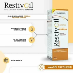RestivOil Fisiologico Nutritivo Olio Shampoo Capelli Secchi 250ml