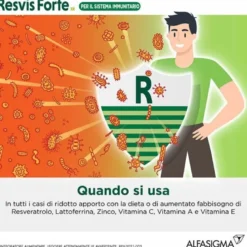 Resvis Forte XR Antiossidante e Difese Immunitarie 12 Bustine