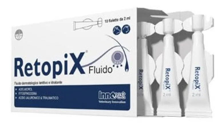 Retopix Fluido Dermatologico Idratante Lenitivo Cani e Gatti 10 Fialette