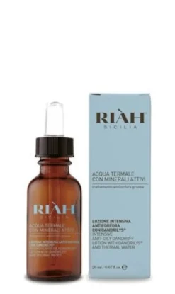 Riah acqua termale lozione intensiva antiforfora grassa 20 ml