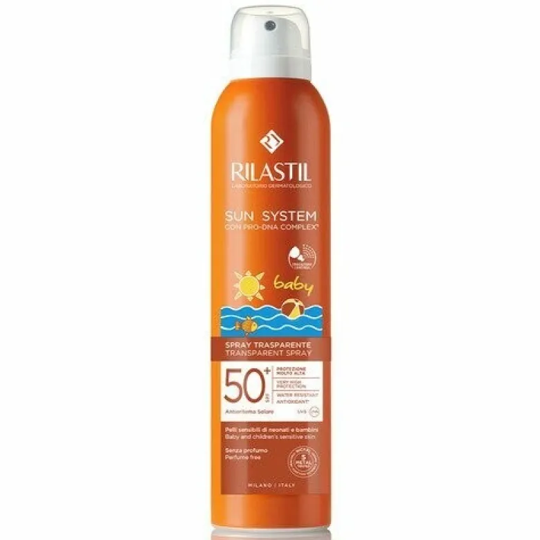 Rilastil Spray Solare Trasparente SPF 50+ Protezione Bambini 200 ml