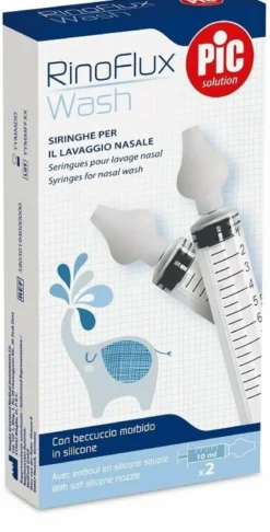 Rinoflux wash siringhe lavaggio nasale 2 pezzi