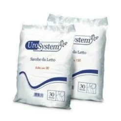 Sacca di drenaggio da letto per incontinenza urosystem tubo130 cm senza scarico 30 pezzi