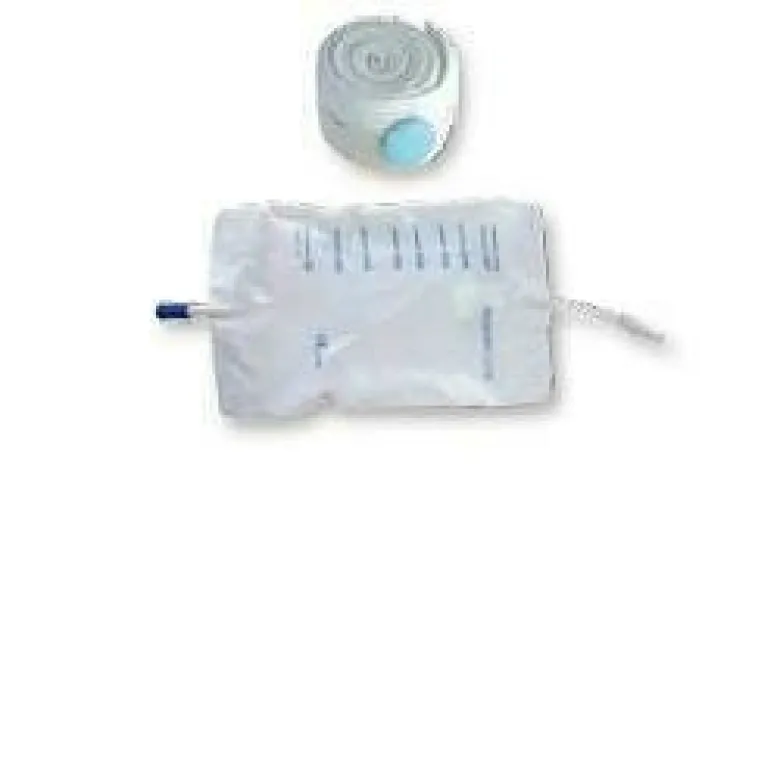 Sacca di drenaggio gamba per incontinenza standard in pvc con tubo di raccordo diritto 30cm rubinetto di scarico e valvoalvola antireflusso capienza 750ml 10 pezzi