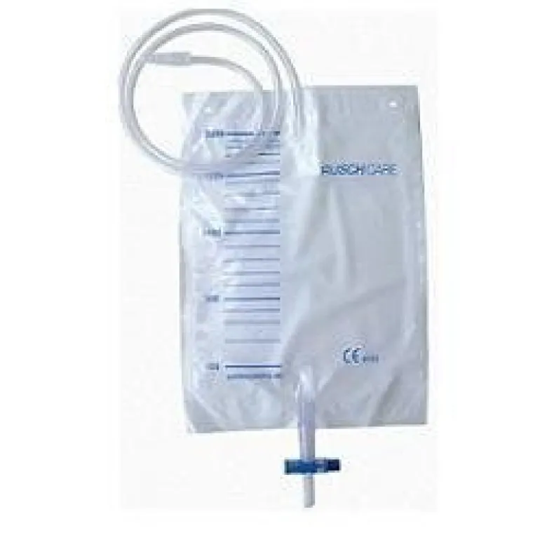 Sacca di drenaggio letto per incontinenza 2000ml in pvc convalvola di non ritorno e scarico sterile gocciolatoio filtroad aria circuito chiuso 100% tubo di raccordo120cm 1 pezzo