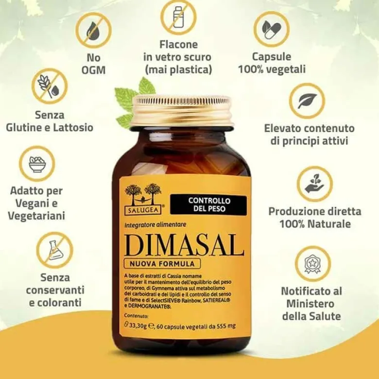Salugea Dimasal Nuova Formula Controllo del Peso 60 capsule