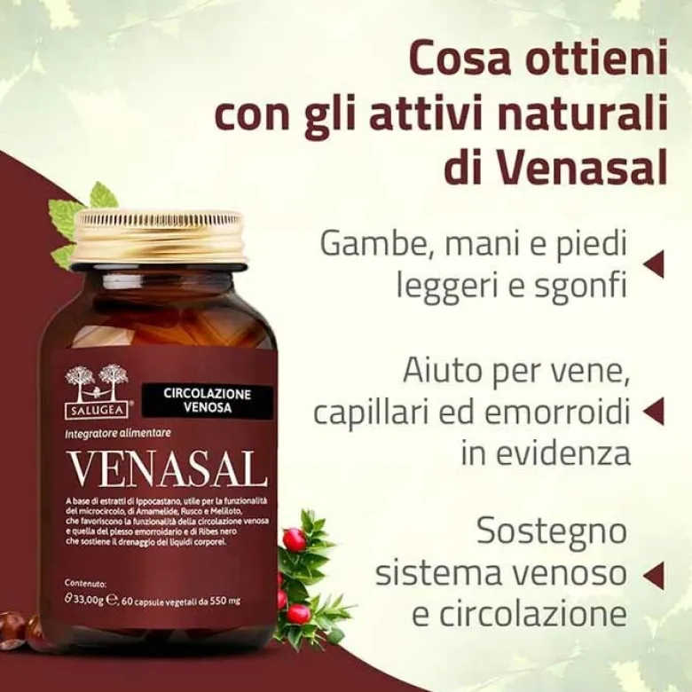 Salugea Venasal per Circolazione Venosa 60 capsule